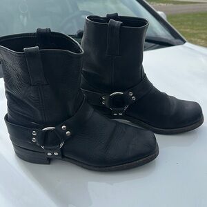 Men’s Frye Harness Black Leather Boots size 12